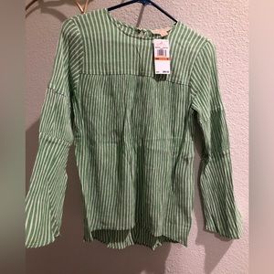 Michael Kors green blouse size Small